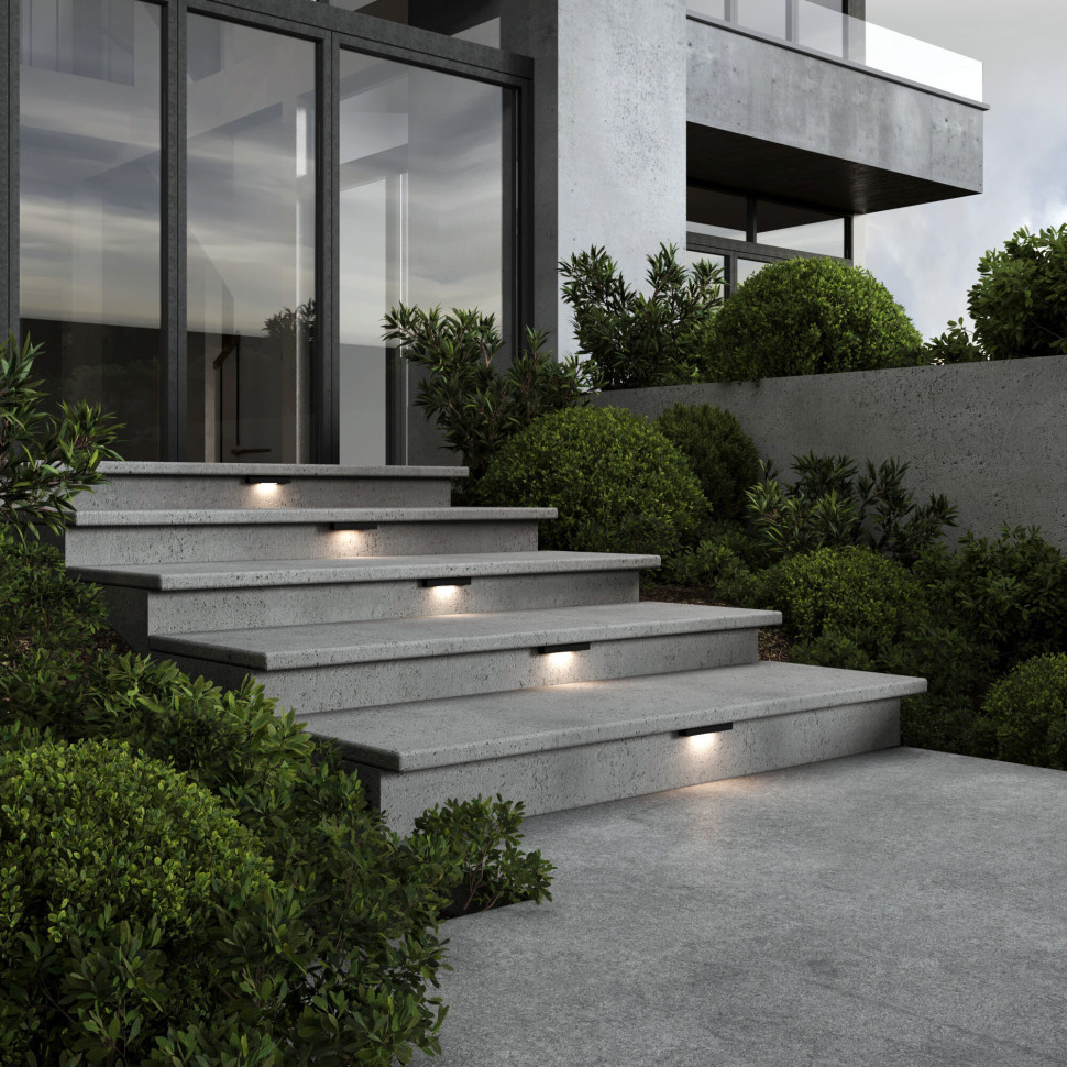 Подсветка для лестниц 40163/LED 4000К черный IP65 40163/LED