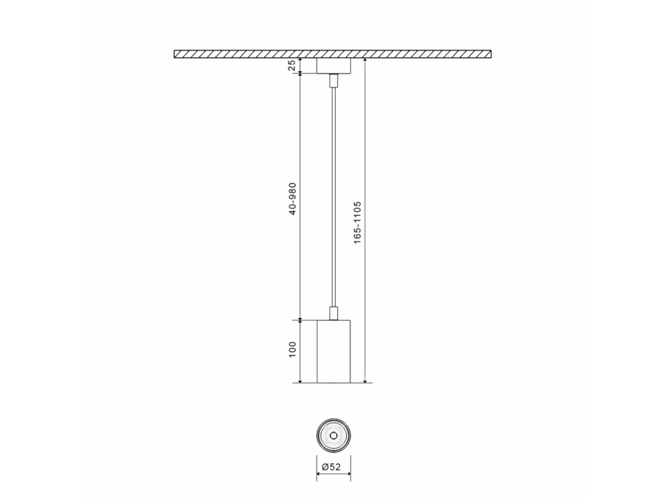  SWG PRO Крепление сменное М6 для светильников MINI VILLY, подвесное, цвет Белый, MINI-VL-M6-WH