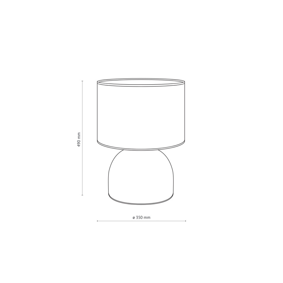 Настольный светильник с тканевым абажуром 16194 Tami