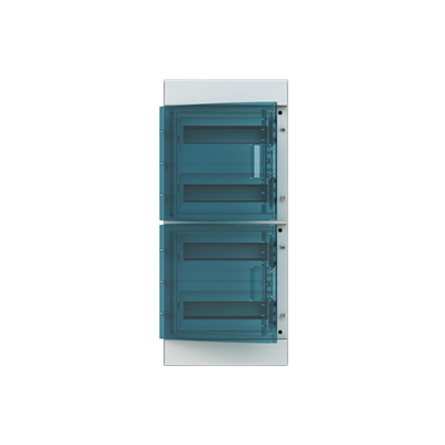 Бокс настенный 48М IP65 прозрачная зеленая дверь Mistral65 (с клемм) 1SLM006501A1207