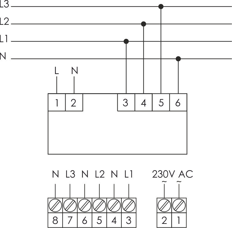  Указатель напряжения DMV-3T для трёхфазной сети