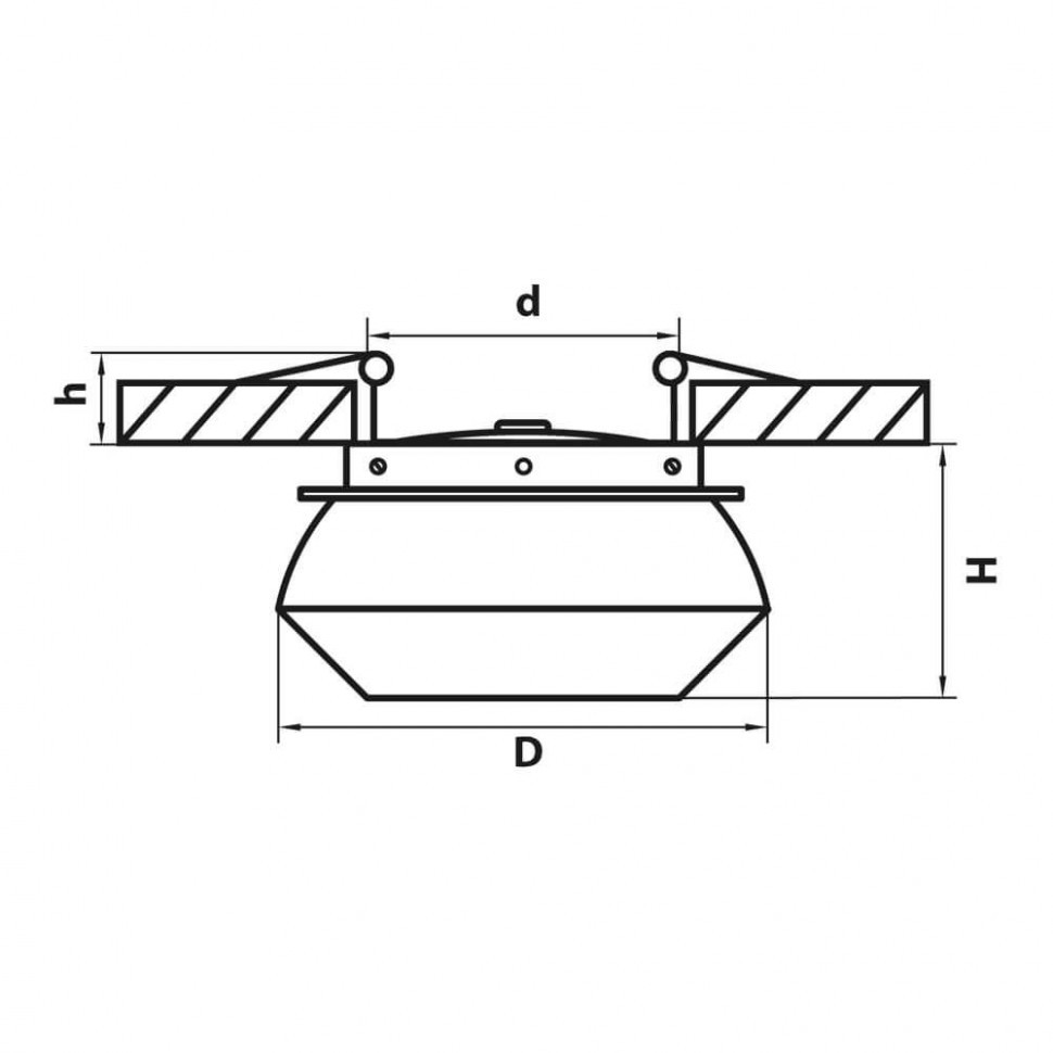 Крепление Arlight MOONLIGHT-HR-CEILING-D30-1000 051307