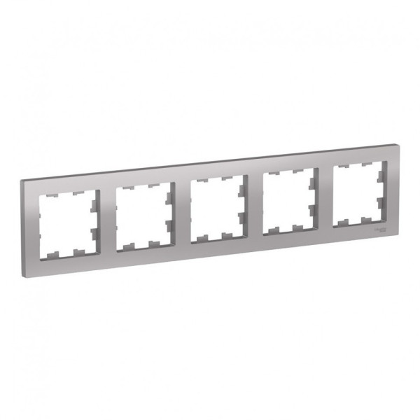 Рамка Systeme Electric Atlas Design на 5 постов, алюминий ATN000305