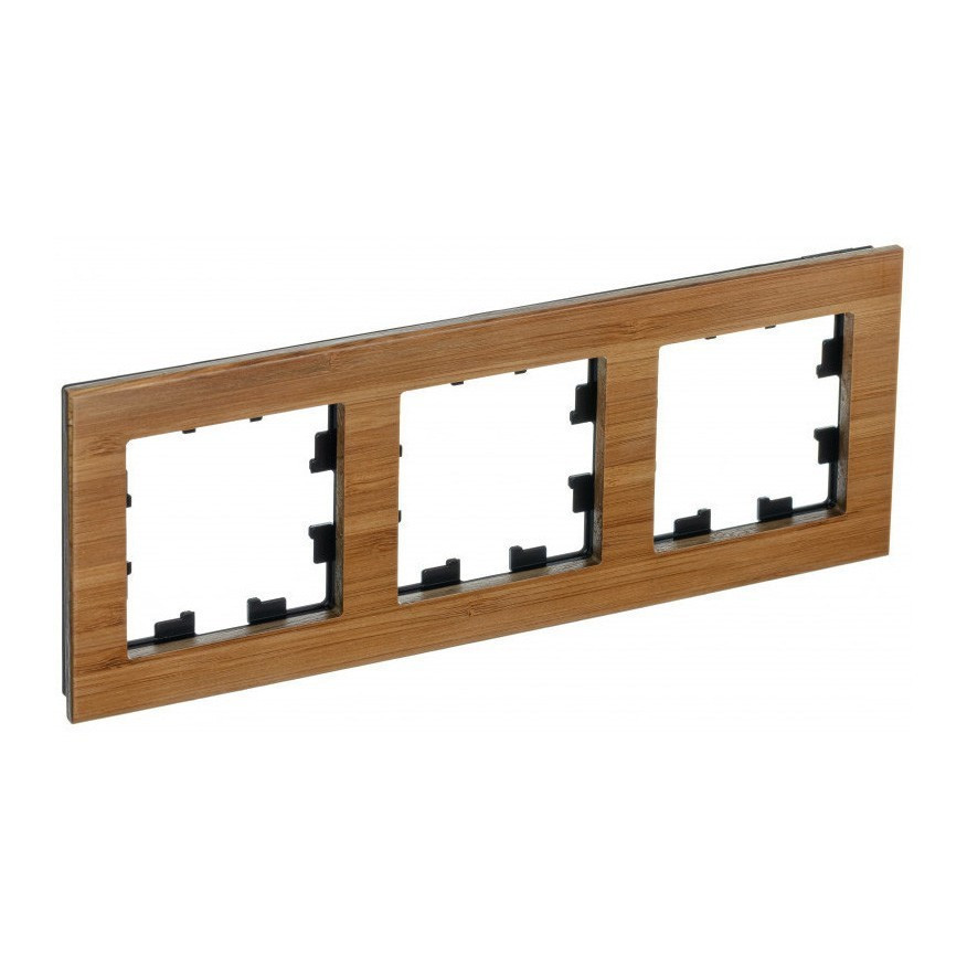 Рамка Systeme Electric Atlas Design Nature на 3 поста, бамбук ATN353203