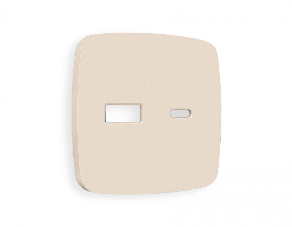 Лицевая панель OMEGA (Бежевый матовый) для розетки 2USB A+C QUANT OP3310