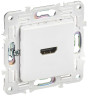 IEK SKANDY Розетка HDMI SK-H01W арктический белый , SK-H10-K01
