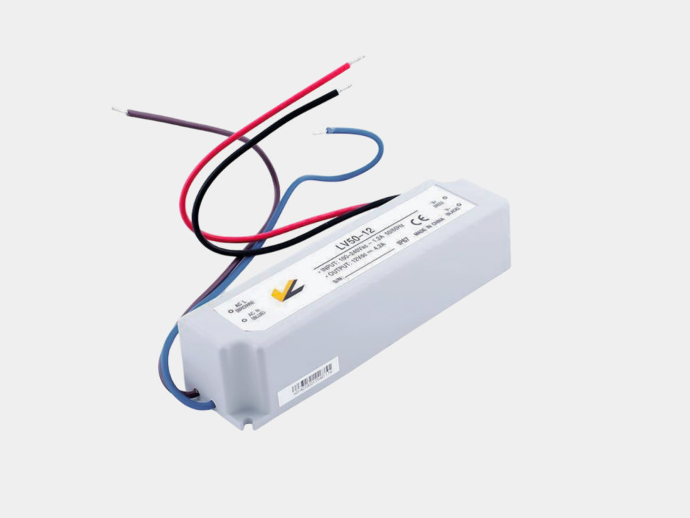  SWG Блок питания для светодиодных лент IP 67 пластик 50 W, 12V, LV-50-12