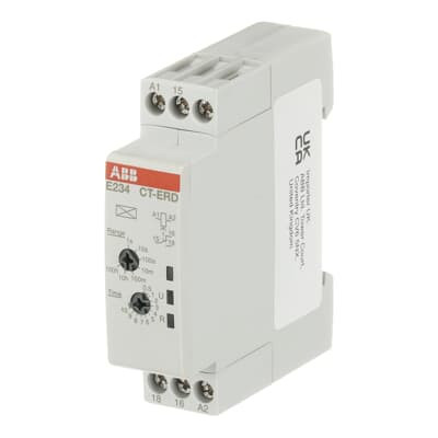 Реле времени CT-ERD.12 модульное (задержка на включ.) 24-48B DC, 24-240B AC ABB 1SVR500100R0000