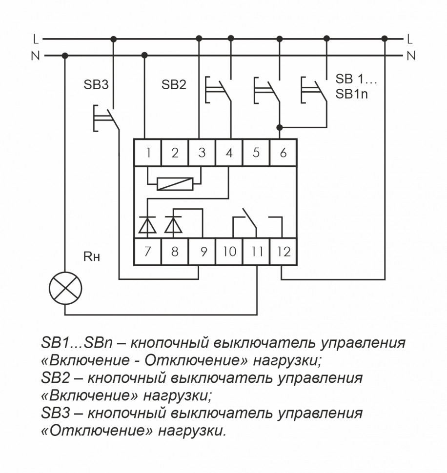 Реле импульсный (бистабильный) BIS-412 EA01.005.007 F&F