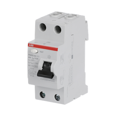 Устройство защитного отключения (УЗО) ABB FH202 AC-40/0.3 Тип-AС 2P 40A 300мА 2CSF202003R3400