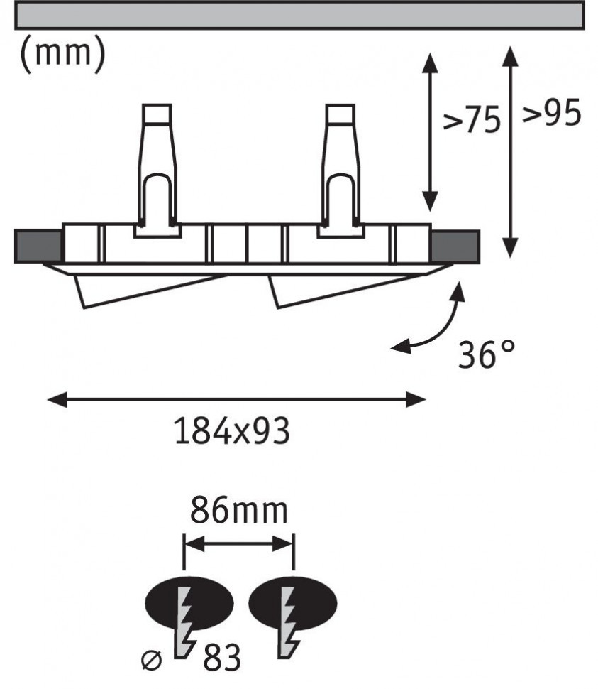 Встраиваемый светодиодный светильник Paulmann Nova 92901