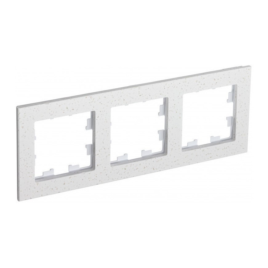 Рамка Systeme Electric Atlas Design Nature на 3 поста, крем роял ATN343103