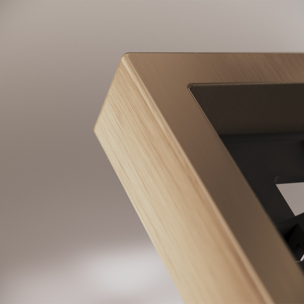 Рамка металлическая на 3 поста, S70 Metal (латунь)