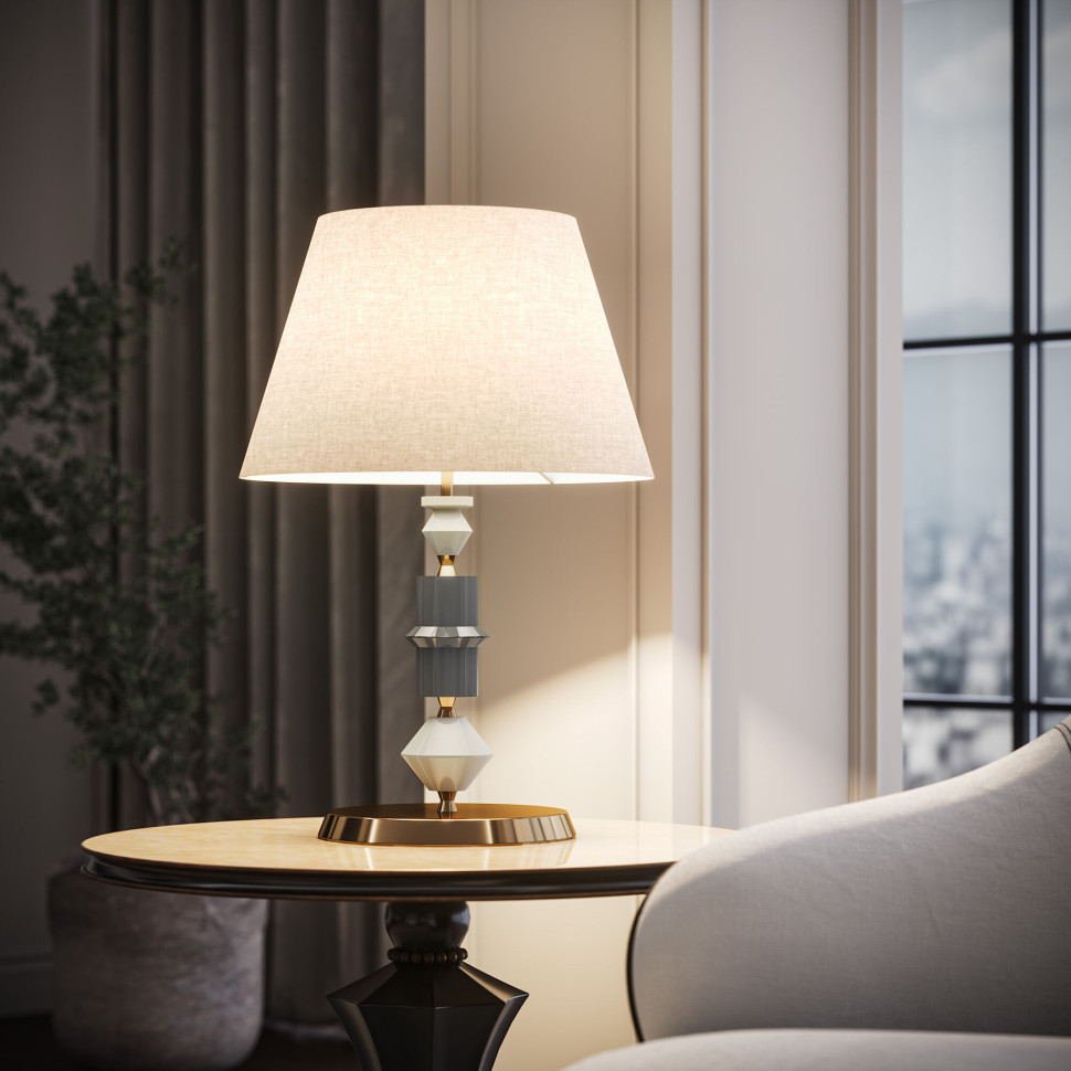 Настольный светильник с керамическим декором 108012