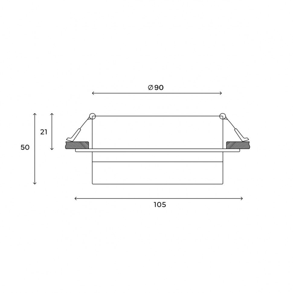 Встраиваемый светильник Hesby Lighting Nimbus HSBL_0130