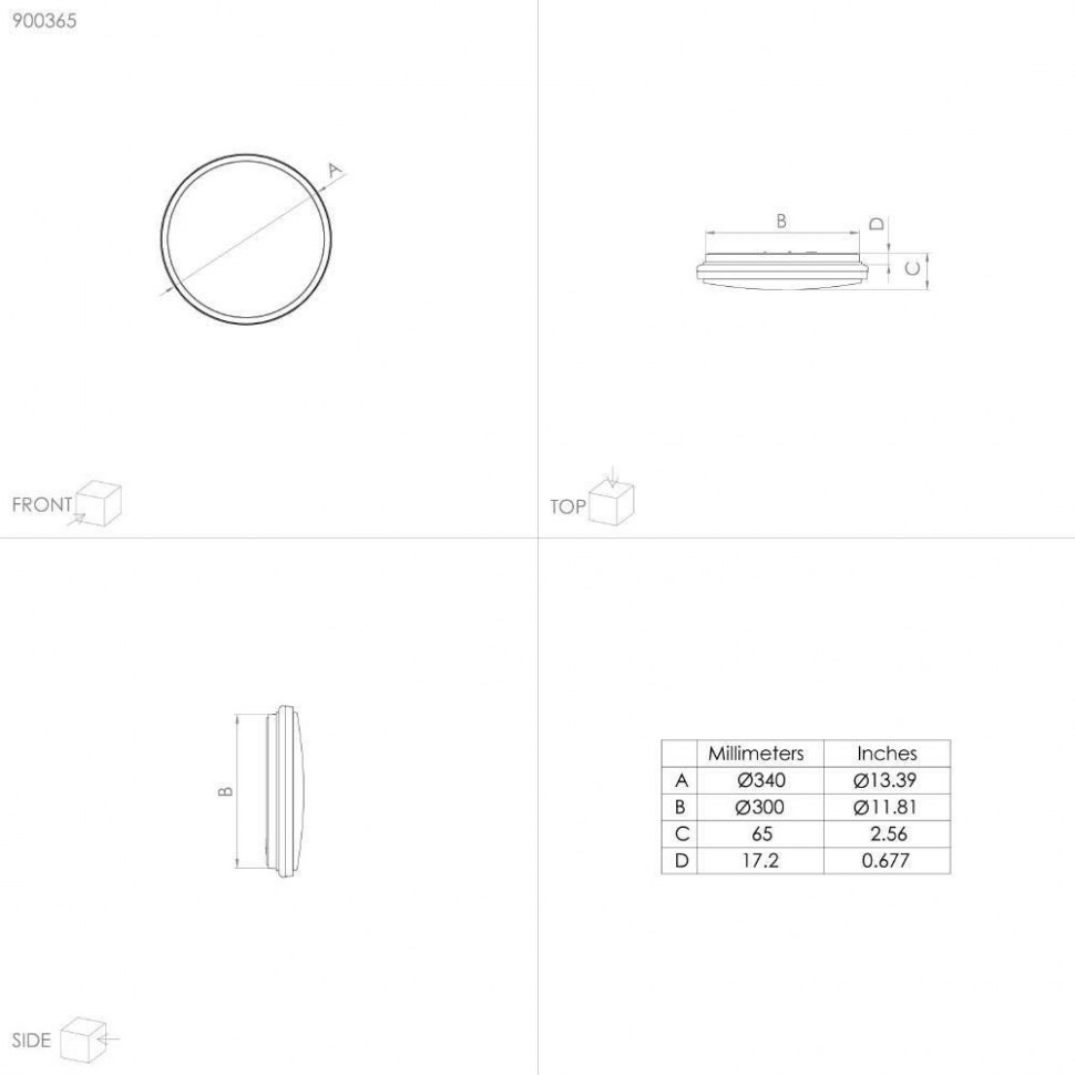 Настенно-потолочный светильник Eglo Pinetto 900365