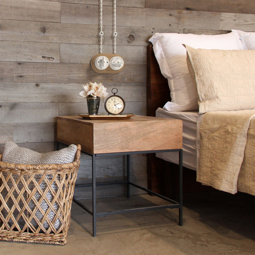 Выключатель на 4 положения двухклавишный белый ретро W5620001