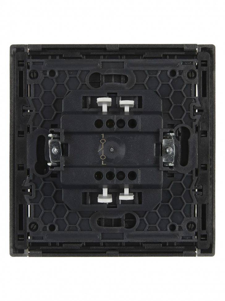 FORTE&PIANO Выключатель 1-клавишный 10А FP501 сталь IEK