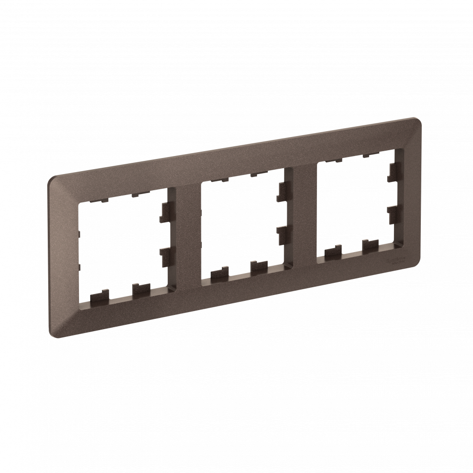 Рамка Systeme Electric AtlasDesign Air 3-ая, цвет мокко, ATN220603